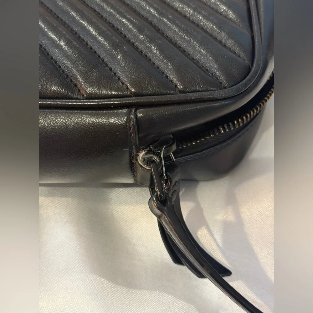 Saint Laurent Lou Camera Bag – Black Quilted Leather (No Tassel) - Picture 8 of 10